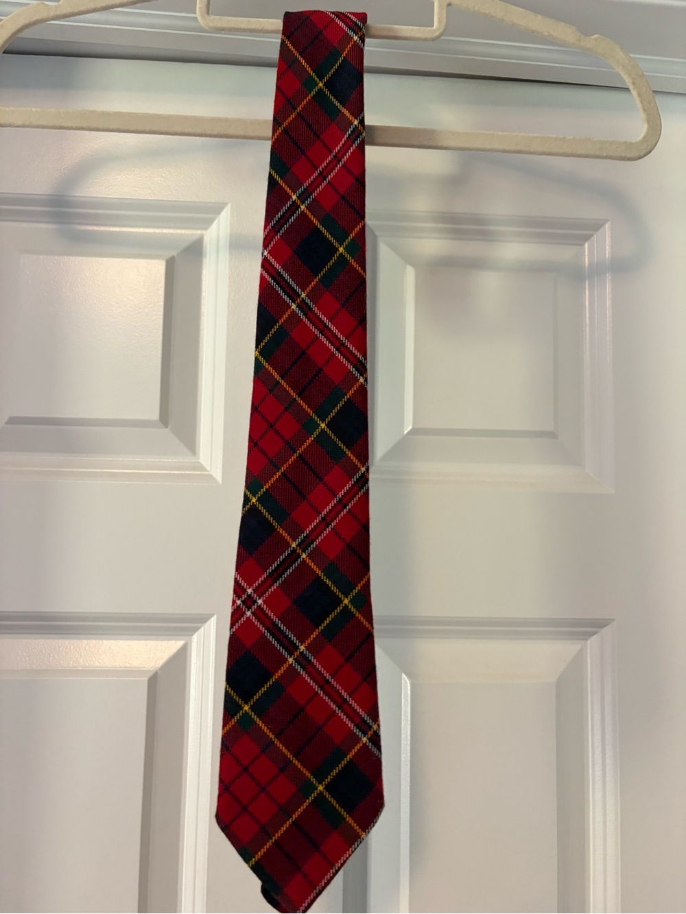 Locharron McPherson Red Plaid Men's Necktie